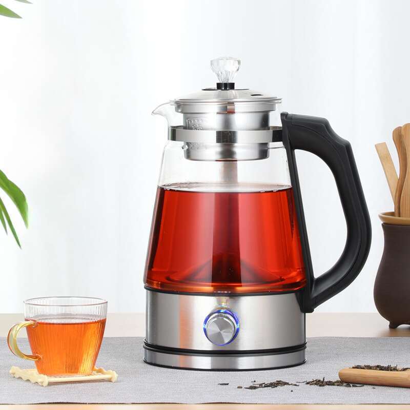 Uus Spray Black Tea Pu'er Steam täisautomaatne klaasist tervisekann, isoleeritud elektriline teekann_voghion.com