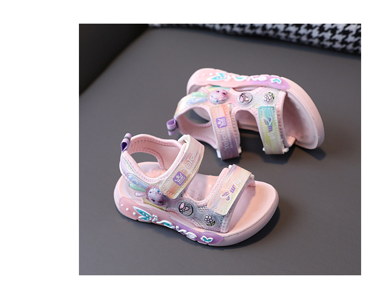 2023 Sommer wasserdichte Sandalen 1-6 Jahre alt 3 Mädchen Prinzessin weiche Sohle Strand Kinder leichte Schuhe_voghion.com