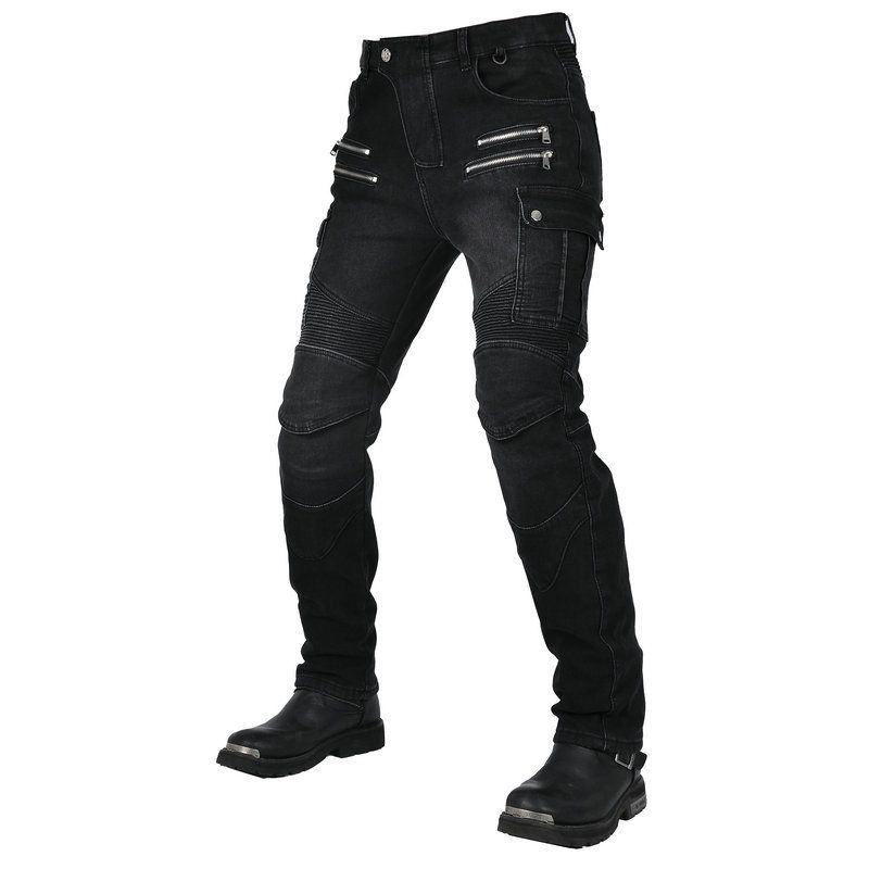 LOONG BIKER Kış Retro Motosiklet Pantolonu Erkekler İçin_voghion.com