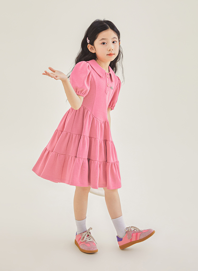 Mother&Kids Girls' dress Summer pink super sweet Princess dress Little girls' dress_voghion.com