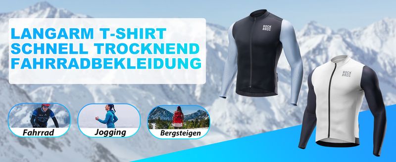 ROCKBROSi kerge meeste jalgratta kampsun, saadaval lühikeste pikkade varrukatega. Sobib MTB-le (mägirattale)_voghion.com