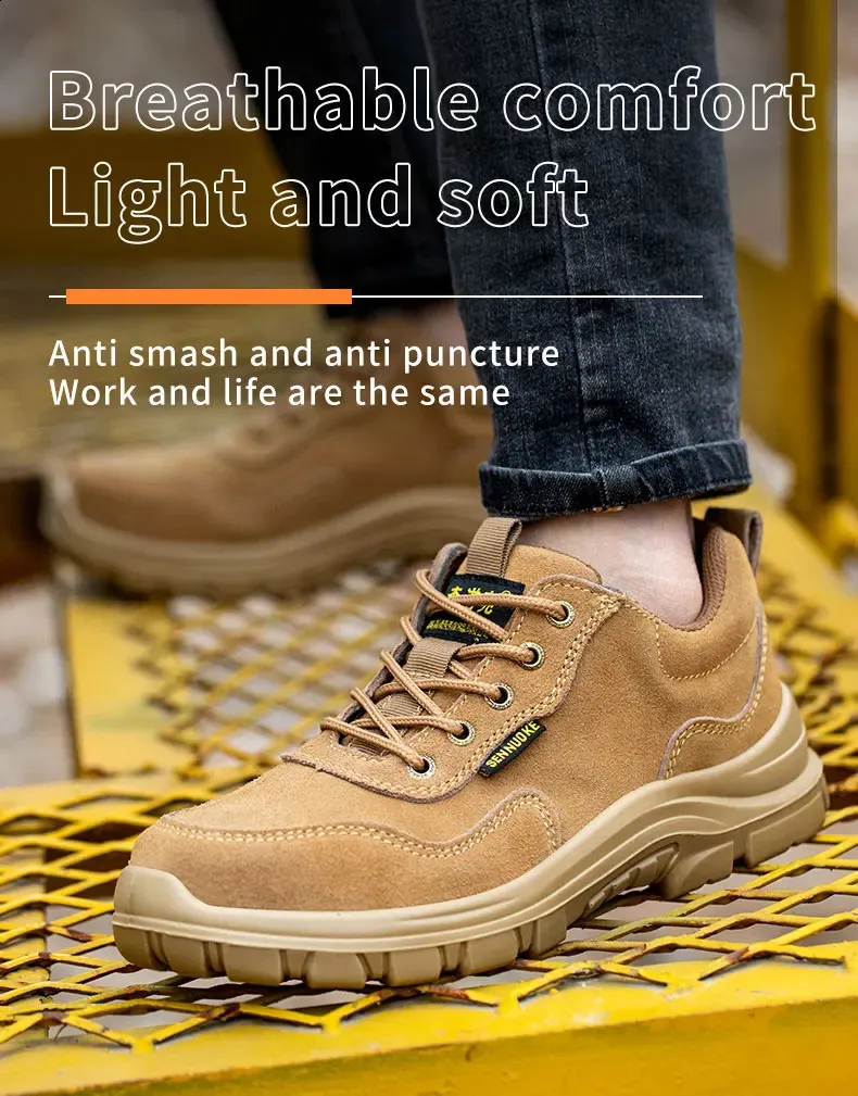 Safety Work Shoes Lightweight Industrial Protection Footwear_voghion.com