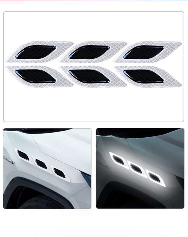 Car Leaf Panel, Fender Reflective Body St, Anti-collision Strip, Safety Warning, Engine Light Eyebrow Decorative_voghion.com