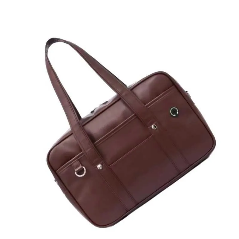 Stilvolle schwarze Schultasche für japanische Schüler, Handtasche, die jugendliche Energie widerspiegelt und C241104_voghion.com