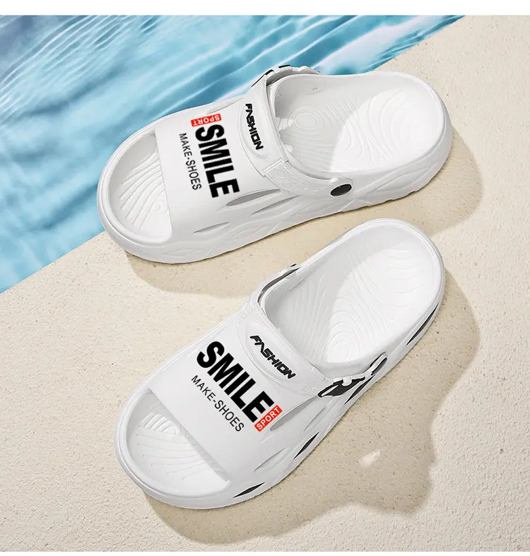 Outdoor Beach Slippers One-word Light Slippers Two Shoes_voghion.com