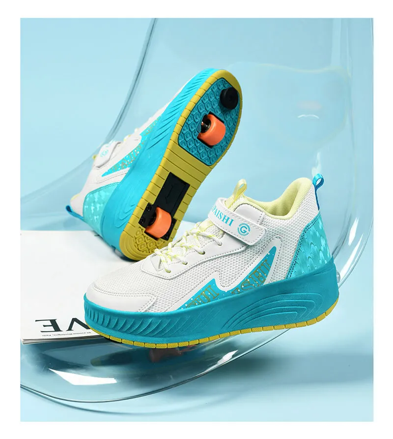 Neue Damen Zweirad Mode Mädchen Sport Dual Zweck Skating Casual Beste Geschenk Designer Rollschuhe_voghion.com