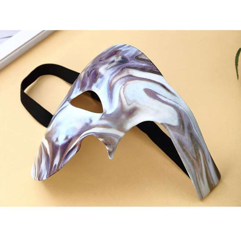 Masca de operă misterioasă cu jumătate de față, bal mascat venețian, costum de petrecere, Halloween, carnaval, Paște_voghion.com
