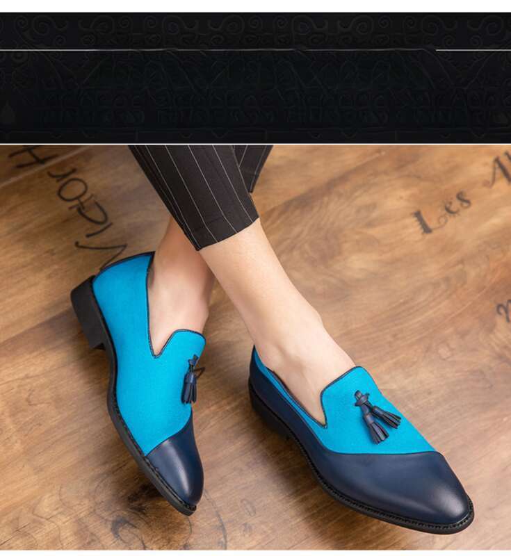 Herren Handgemachte Lederschuhe Casual Driving Flats Slip-on Schuhe Mokassins Bootsschuhe_voghion.com