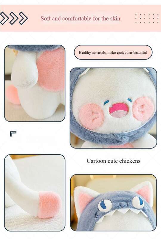 Shark Plush Toy Doll Cute Cat Pillow Birthday Gift_voghion.com