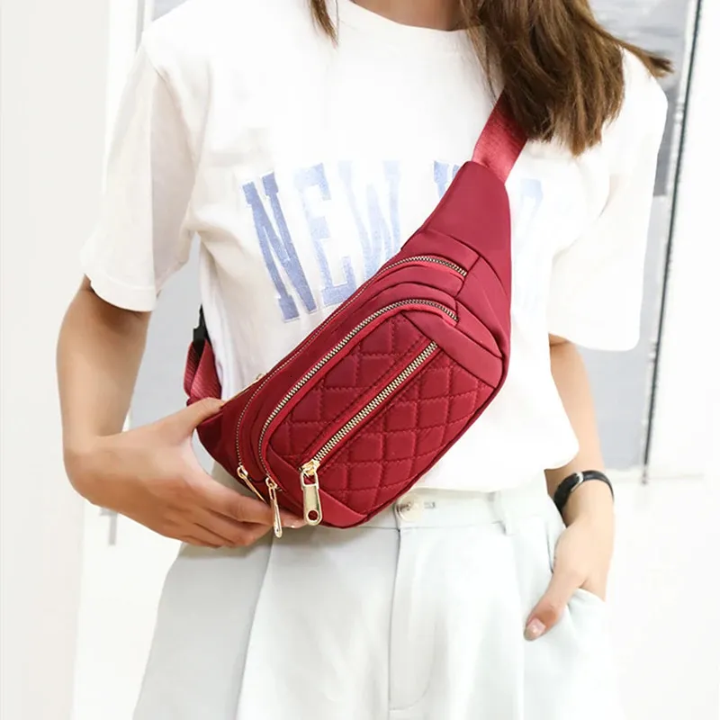 Borsa a tracolla da donna, marsupio da donna, impermeabile, in tessuto Oxford, alla moda, da donna, con marsupio a forma di banana_voghion.com