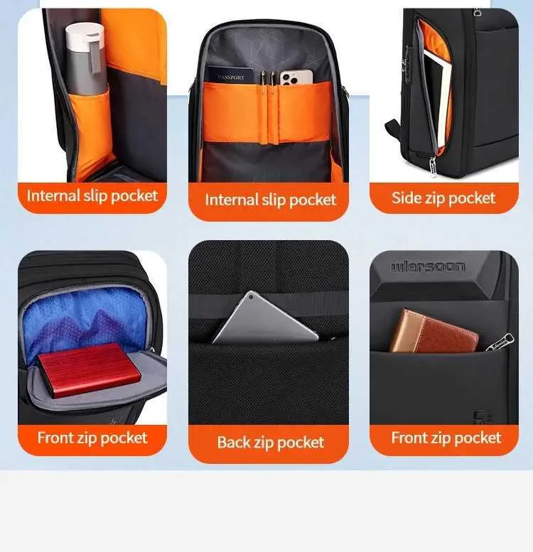 Waterproof Anti-theft Men's Business Backpack With Usb Charging_voghion.com
