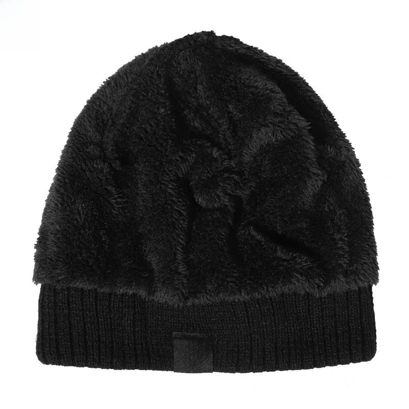 Unisex-Mütze mit Fleece-Innenfutter, dicke, warme Ohrenschützer, geschlossene Zehenpartie, gestrickte Herrenmütze, neue winddichte, kältebeständige Wollmütze_voghion.com