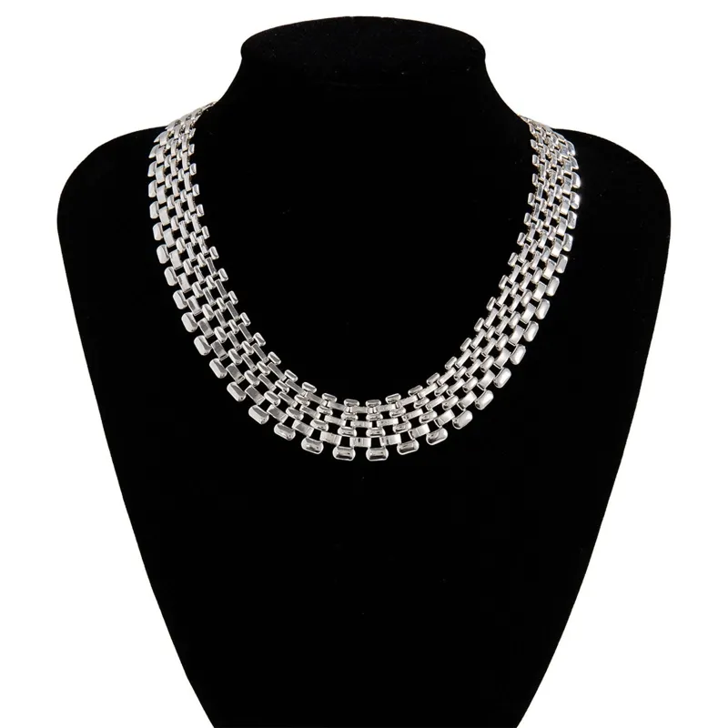 Chunky ketting voor dames statement metalen halssieraad_voghion.com
