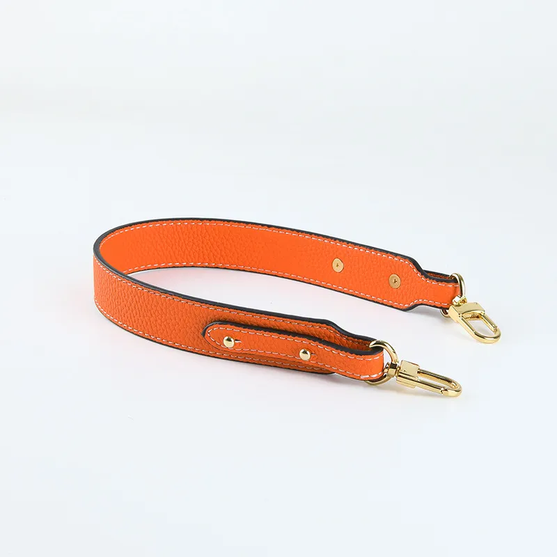 Neue 53 cm Echtlederband Lychee-Muster Griffe DIY Ersatz Geldbeutelgriff für Handtaschen Gürtel Taschenzubehör_voghion.com
