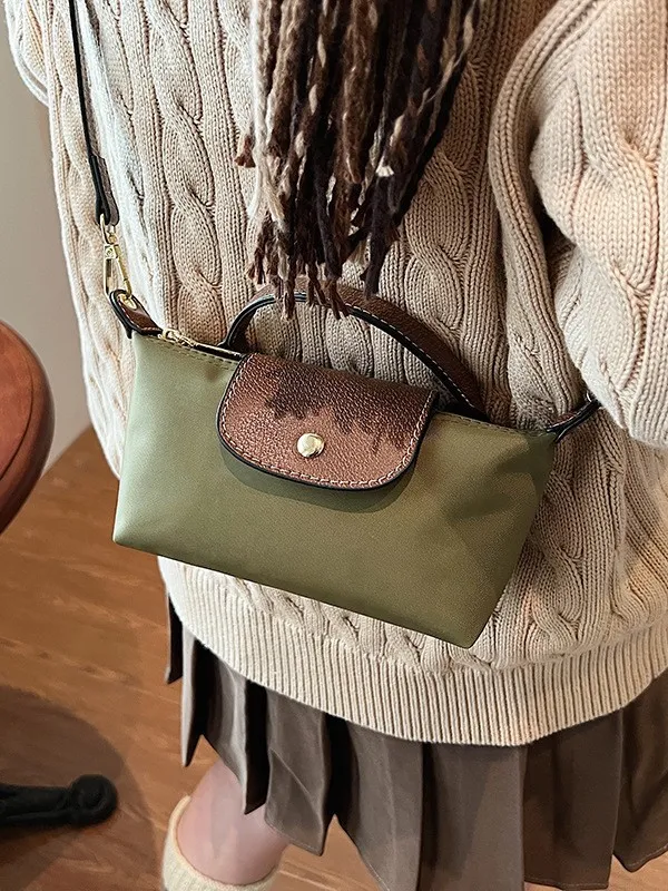 Ücretsiz Kargo 2025 Tasarımcı Vintage Şık Omuz Çantası - Kadınlar İçin Çok Yönlü Çapraz Naylon Çanta İlkbahar/Yaz (_voghion.com