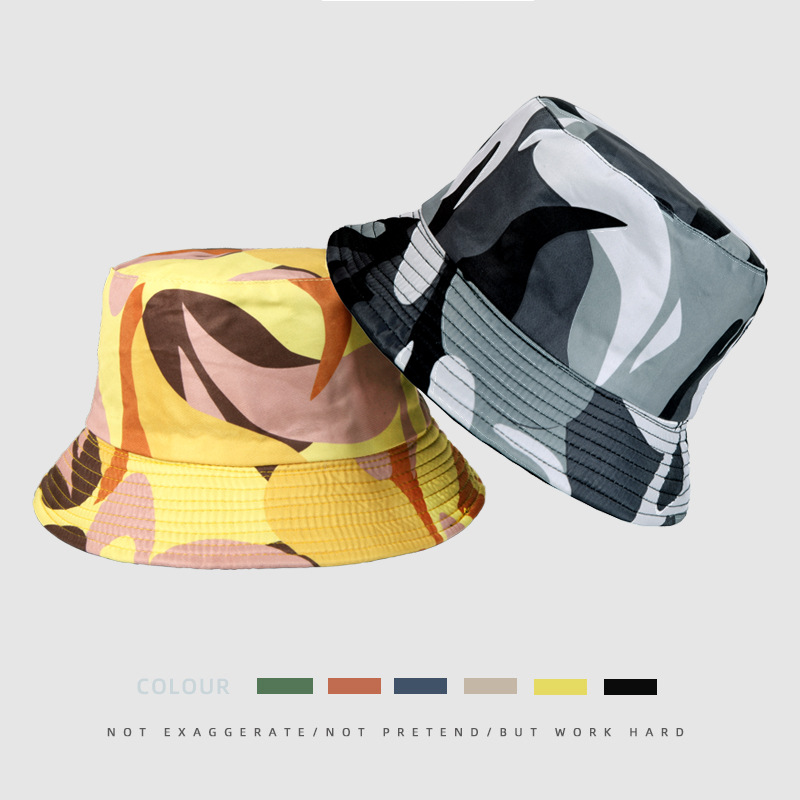 Kom buiten reizen, bescherming tegen de zon, bedrukte hoed, geometrisch ontwerp, vissershoed met brede rand voor heren en dames Emmerhoed_voghion.com
