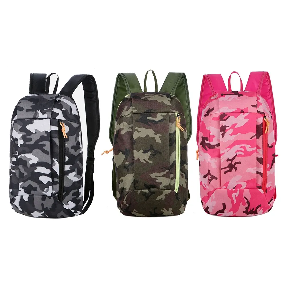 Outdoor Sports Lightweight Camouflage Backpack Travel Bag Zipper Adjustable Belt Camping Mountaineering Men Ladie_voghion.com