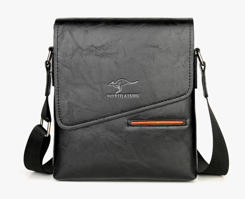 Summer Brand Kangaroo Messenger Bags Leather Casual Crossbody For Men Business Shoulder Bag Male Small Handbag_voghion.com