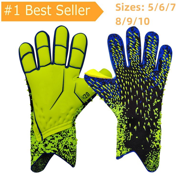 Guantes profesionales de látex antideslizantes impermeables para porteros adultos y niños Guantes de entrenamiento de portero de fútbol