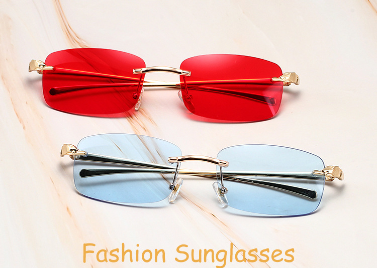 Leopard Head Frameless Sunglasses – High-End Small Frame For Women Fashion Trends Hot-selling_voghion.com