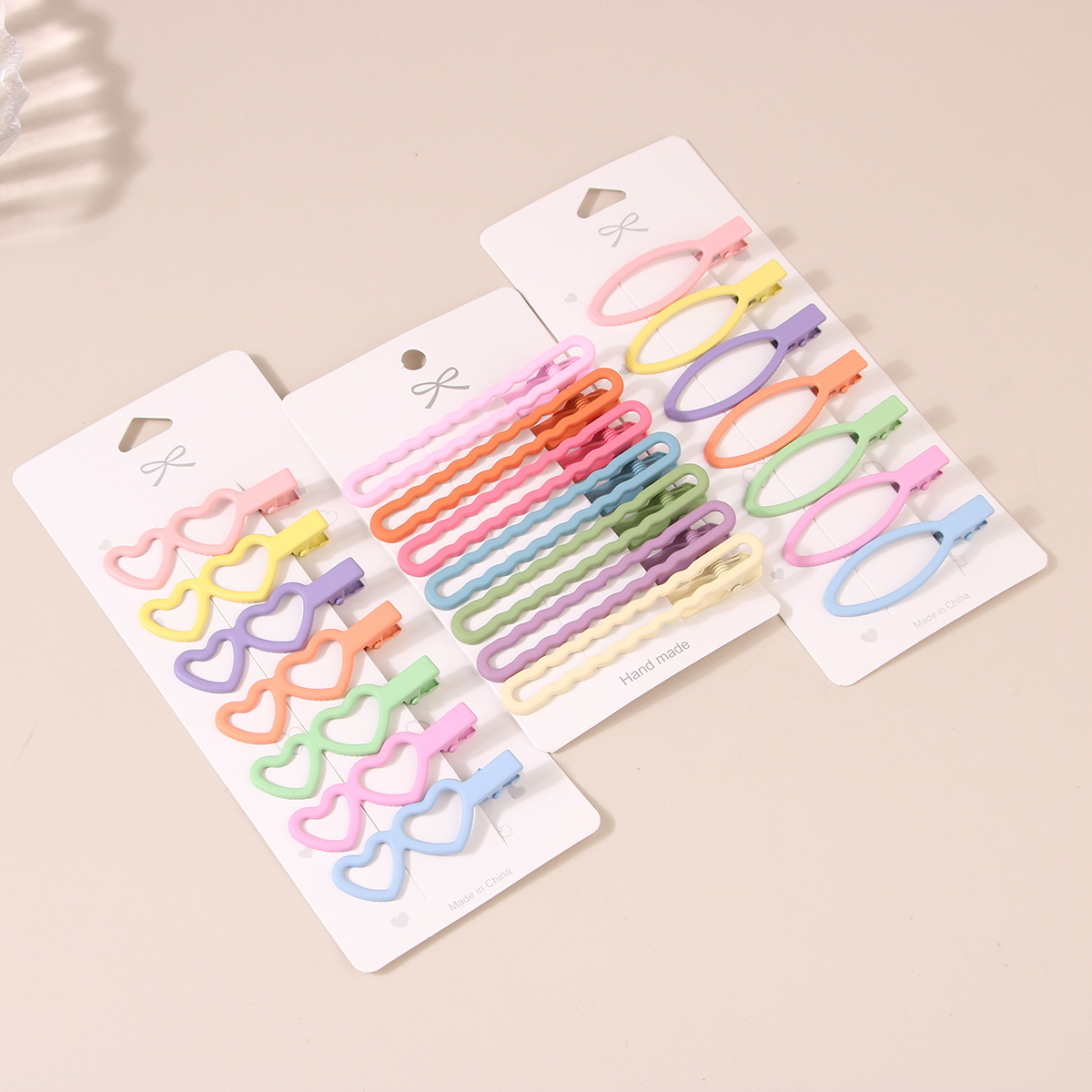 Guanyang ins naadloze haarspeld gradiënt kleur pak meisjesachtige pony haarspeld zijclip eendenbek clip haaraccessoires groothandel_voghion.com