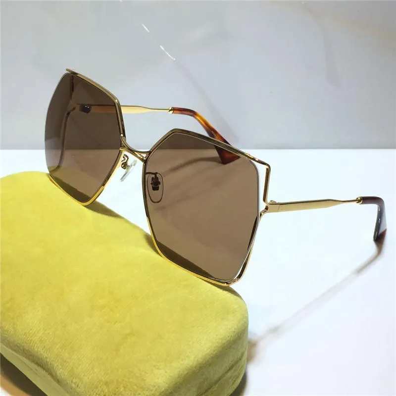 Okulary przeciwsłoneczne damskie klasyczne męskie okulary przeciwsłoneczne Summer Pilot oryginalne okulary Fashion 0817S metalowa oprawka Top_voghion.com