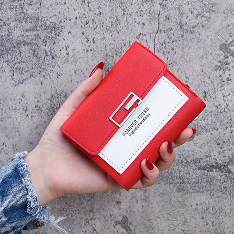 Süße Mini Mode Frauen Designer Leder Geldbörse weibliche Haspe Brieftasche_voghion.com