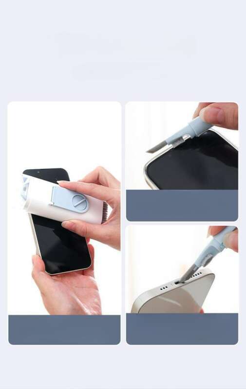 Set di spazzole per tastiera per computer multifunzione Seven In One, dispositivo per la pulizia e la rimozione della polvere degli auricolari Bluetooth, con_voghion.com