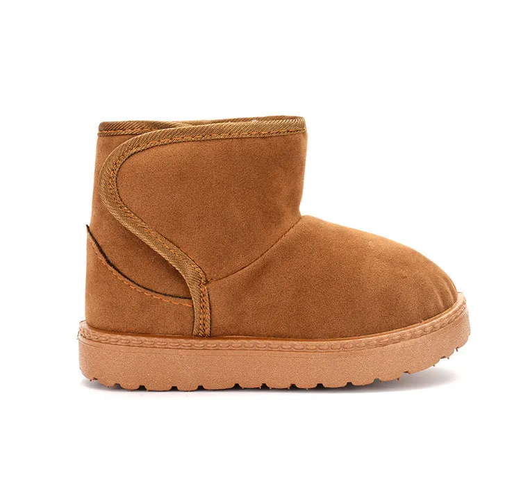 Cizme de iarnă antiderapante pentru copii, model cald, cu zăpadă, pentru copii, Littlesprouts, schi, culoare solidă, talpă moale și groasă_voghion.com