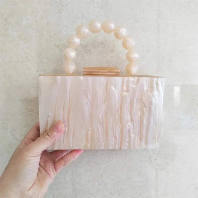 Sac à main en perles avec poignée en Chine, usine, vendeur, sac à main en acrylique pour femmes, pochettes de soirée, fête, voyage, plage_voghion.com