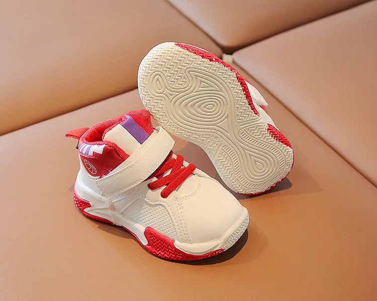 Kids Fashion High-top Sneakers For Boys Girls Sport Running Lightweight Children Casual Toddler Walking Shoes Sizes 21 -_voghion.com