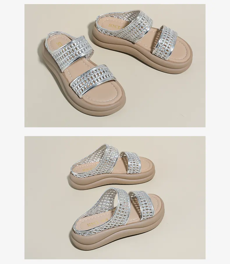 Pantofole donna traforate sandali comodi per piedi larghi_voghion.com