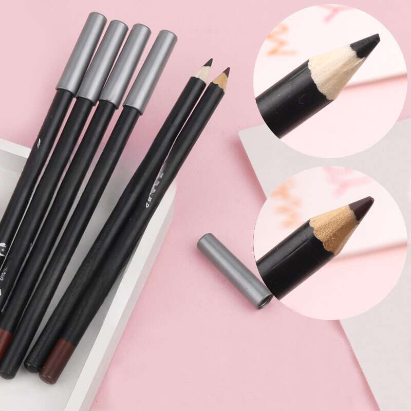 Waterproof, Sweatproof, Non-blotting, Newbie Brown Black Hard Tip Eyebrow Pencil_voghion.com