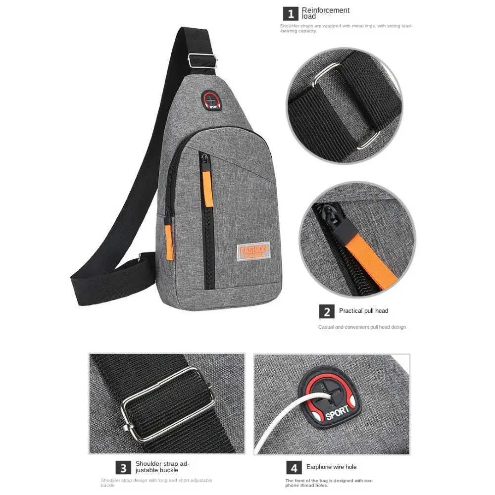 Oxford Tuch Männer Große Kapazität Brust Pack Casual SG Sport Männlichen Umhängetasche Outdoor Crossbody Ba241116_voghion.com