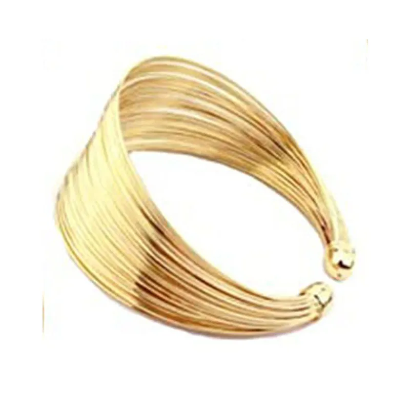 Armreif Mode Legierung Runde Kette Charme Für Frauen Weibliche Gold & Silber Farbe Armbänder Schmuck_voghion.com
