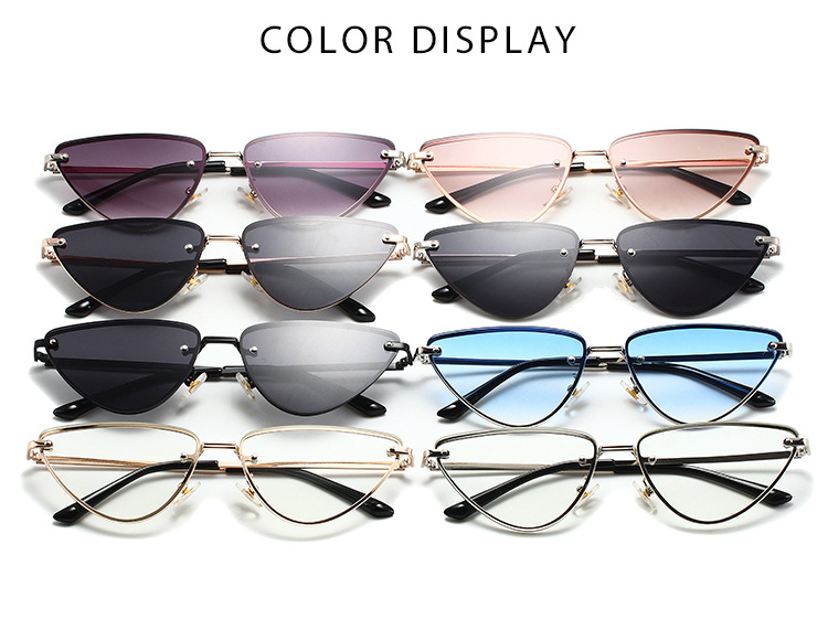 2023 Cat Eye Metal Instagram Street Photo Trendy Sunglasses_voghion.com