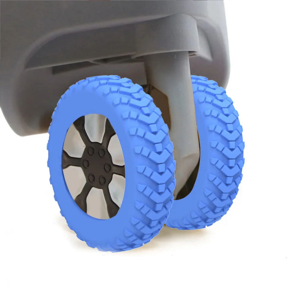 8Pcs Silicone Travel Lage Caster Shoes With Silent Sound Suitcase Wheels Protection Trolley Box Casters Cover Accessory_voghion.com