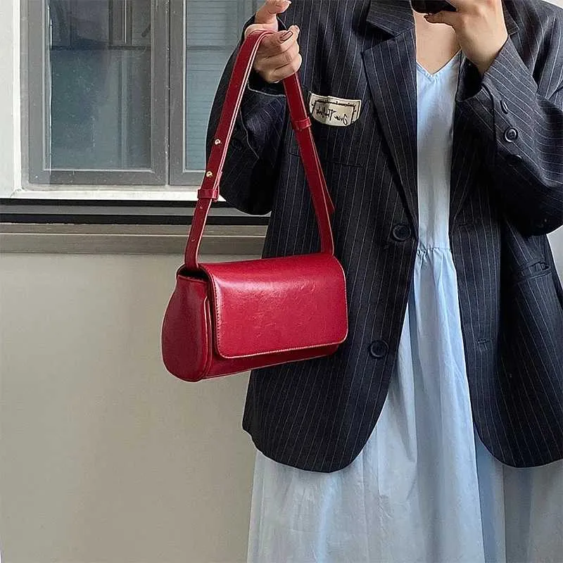 Borsa da donna vintage, rosso vino, sottobraccio, alla moda, semplice, in pelle PU, quadrata, con texture, da sposa, a tracolla_voghion.com