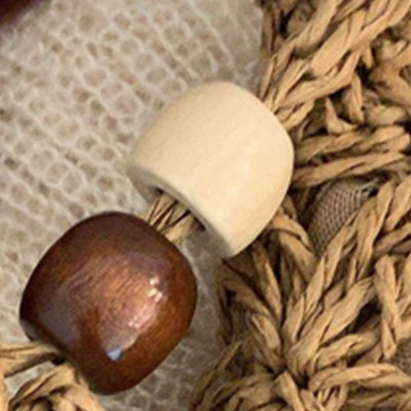 Women Beach Woven Straw Shoulder Messenger Bag with Tassel Boho Hollow Out Crochet Crossbody Handbag rame Purse_voghion.com