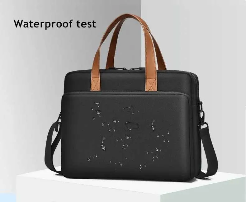 Geantă de laptop rezistentă la șocuri 14/15/16 inch geantă de mână servietă bărbat/doamnă husă de umăr pentru carte notebook tabletă PC Ba241107_voghion.com