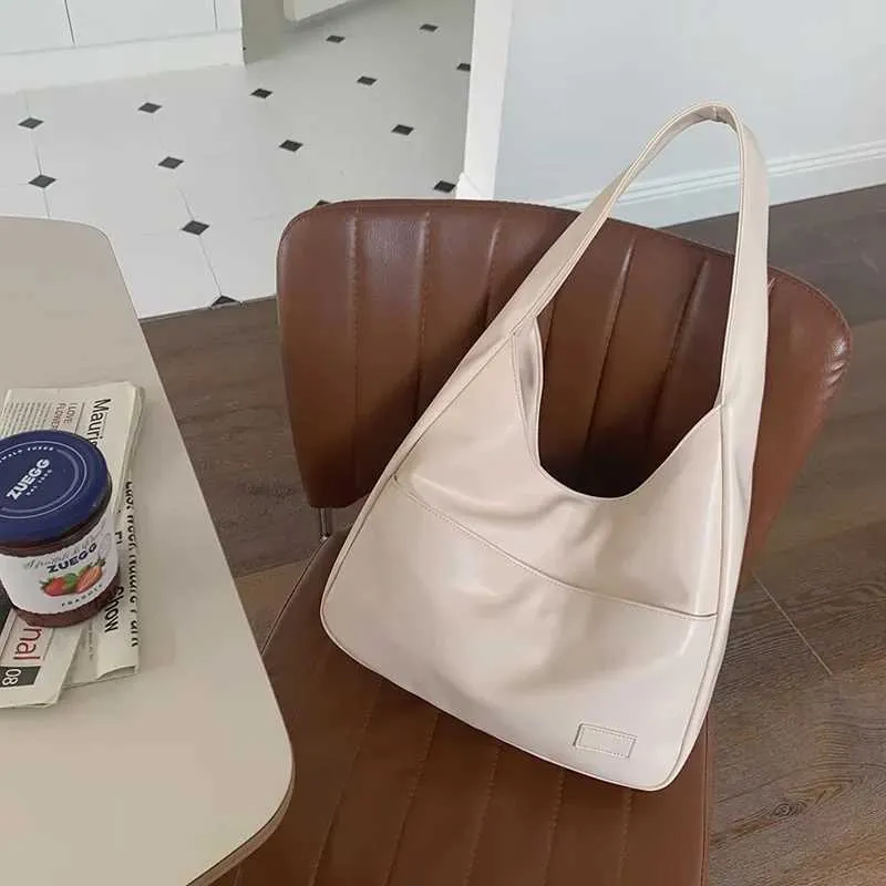 Borsa a tracolla vintage Hobo New da donna alla moda in PU con secchiello, grande capacità, retrò, tote, morbida, per appuntamenti quotidiani_voghion.com
