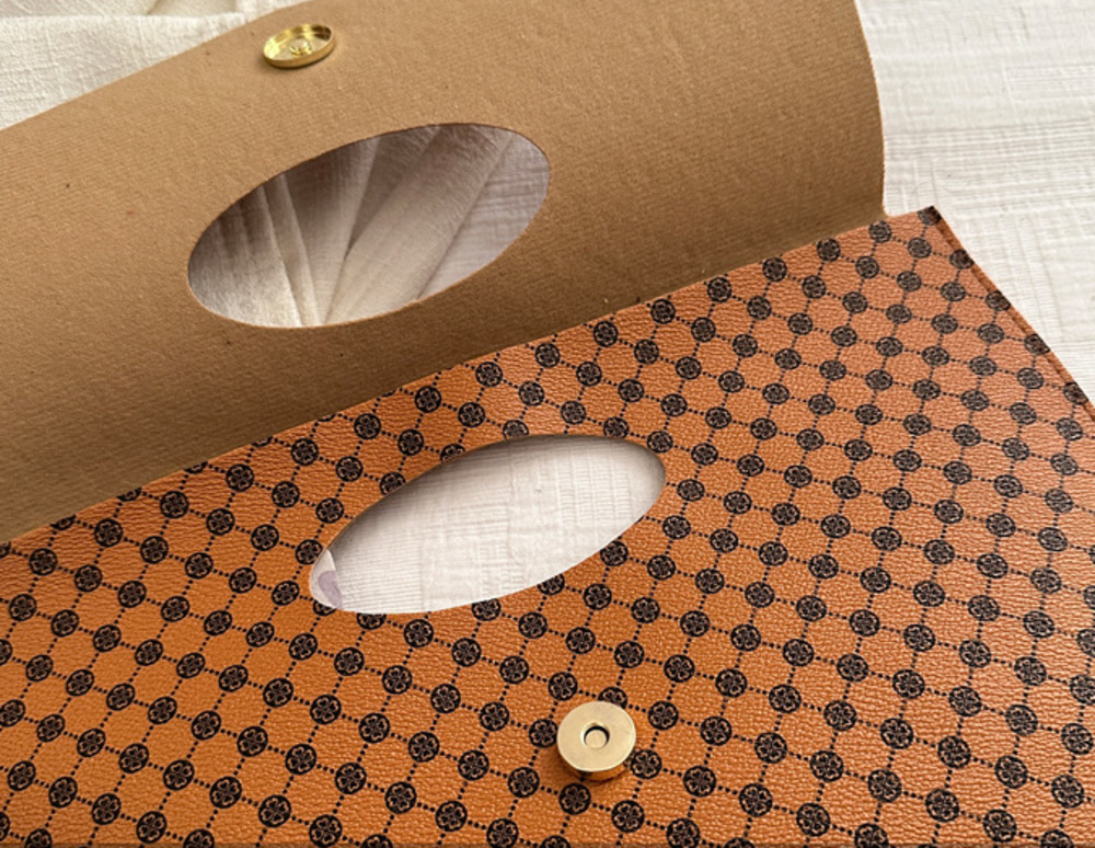 Envelope bag, women's bag, plaid key bag, large capacity envelope bag, casual business Han Chao handbag_voghion.com