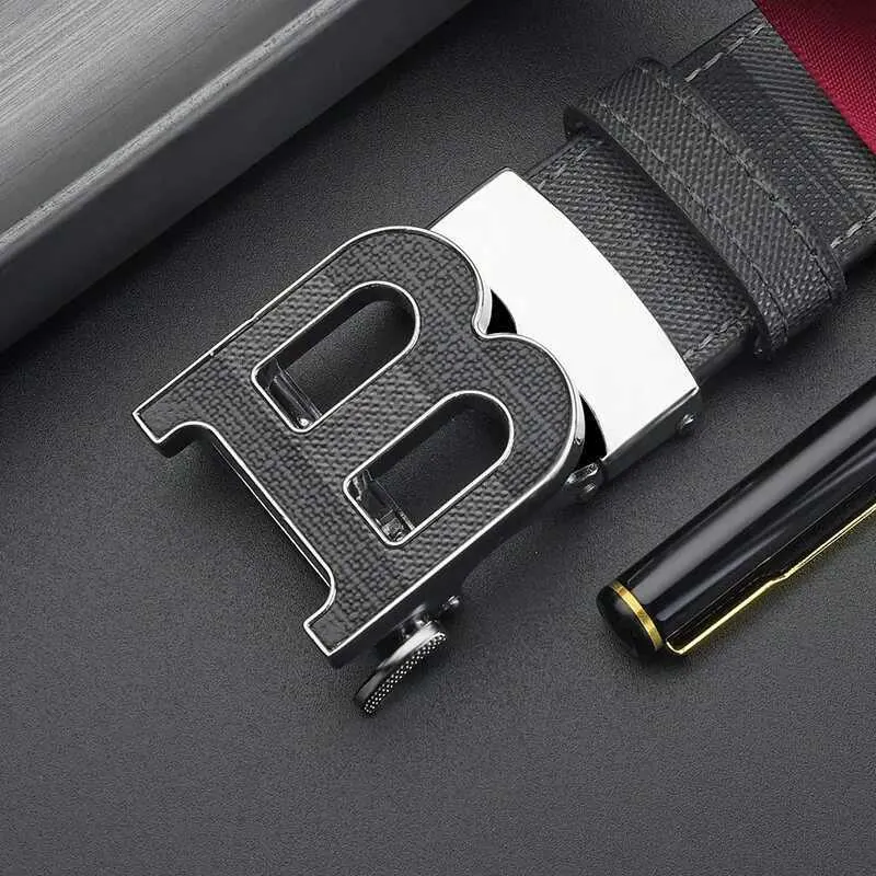 Gürtel Neue High-End-PU Casual Simple Business Letter B Schnalle Gürtel Luxuriöse und modische Herren Lederaccessoires_voghion.com
