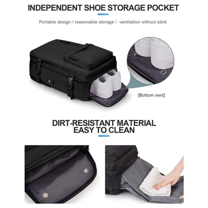 Neuer über USB aufladbarer tragbarer Rucksack mit hoher Kapazität, multifunktionaler Rucksack, Studentenrucksack,_voghion.com