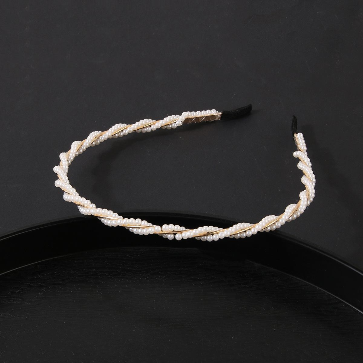 Japanese and Korean pearl headband summer headband female summer high-end hairpin sweet versatile headdress retro headband accessories_voghion.com