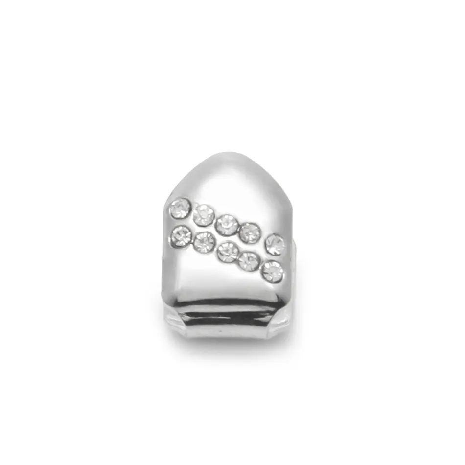 Vergoldeter Hip Hop Einzelzahn Grillz Cap Top Bottom Grill für Halloween Weihnachtsfeier Schmuck_voghion.com