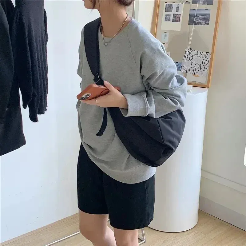 2024 Mode Sommer Große Kapazität Casual Nylon Frauen Koreanischen Stil Hobos Jugend Crossbody Umhängetasche 240827_voghion.com