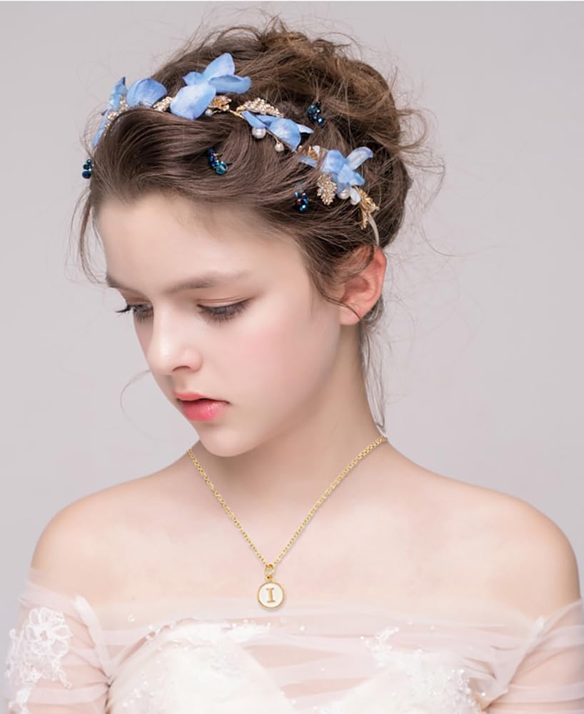 Collier avec initiale KISS WIFE, pendentif en forme de pièce de monnaie de A à Z, monogramme personnalisé, lettre de nom, femmes, adolescentes, émail double face_voghion.com