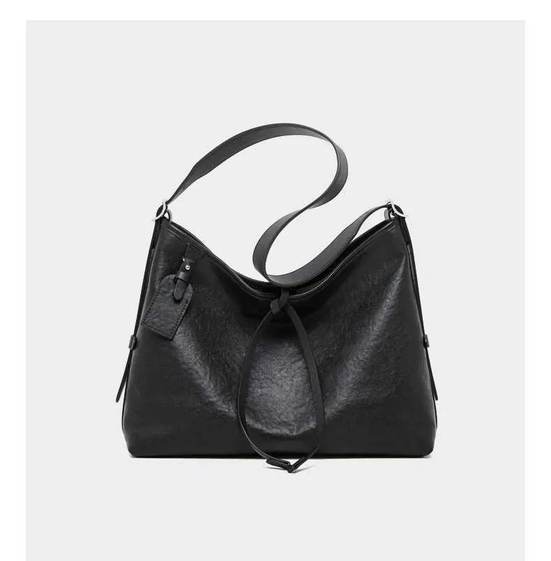 Toptrends Vintage Vera Pelle Grande Sottobraccio Borse a Tracolla per Donna 2024 Designer Semplice Donna Tote Hobo Signore_voghion.com