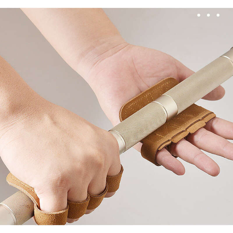 【 65000 menschen Lob 】 Rindsleder Schützen Palm Fitness Handschuhe Für Männer, Ausrüstung Training, Eisen Rollen, Kokon, Anti_voghion.com